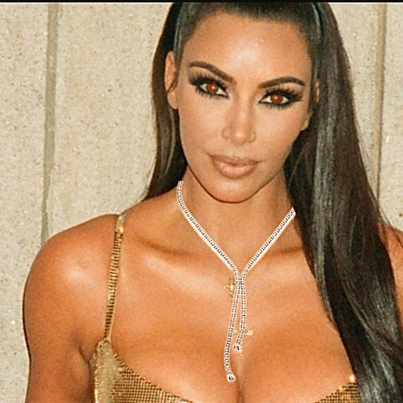 Crystal Lariat Y Necklace by Allen Schwartz